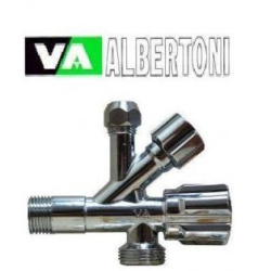 Albertoni Кран приборный угл. 1/2''х3/8''х3/4'' D902285/902385
