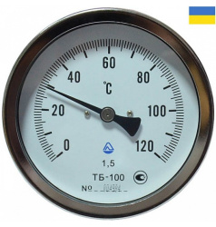 Стеклоприбор Термометр ТБ-63-100-(0+120)-2,5-О (осевой)