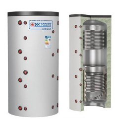 CORDIVARI Аккумулирующая емкость PUFFER 2VT VC  (2 теплообменик) 750л 3251162282783