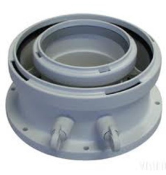 BOSCH Дымоход AZB 931 Адаптер для подключения коаксиальных дымоходов ф80/125 7716780184