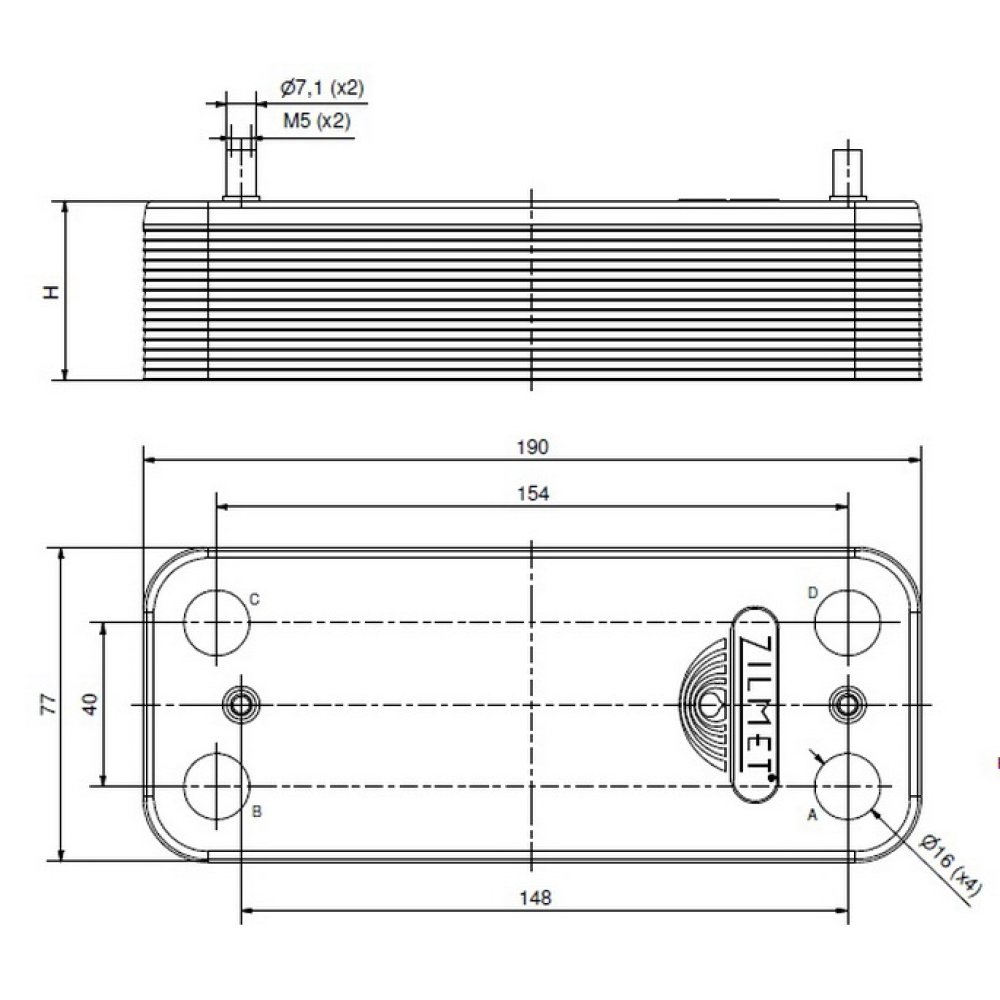 Zilmet Теплообменник 17B1901600