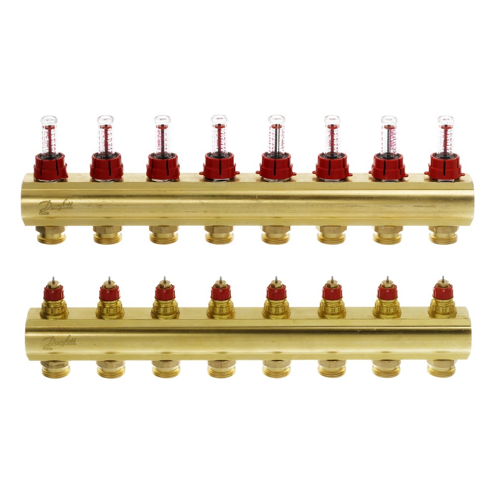 DANFOSS Распределитель 8+8 с ротаметрами 088U0528