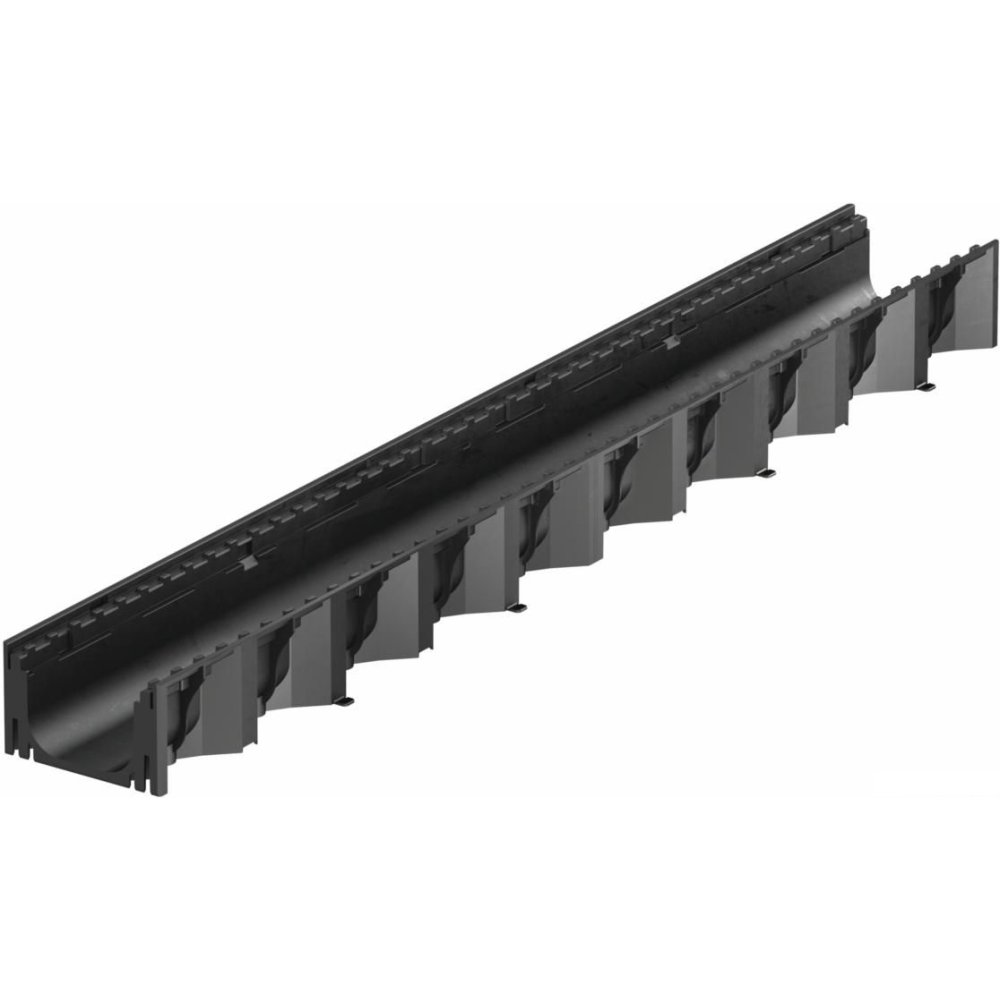 ACO Канал Self Hexaline черн. 1м без решетки 319200