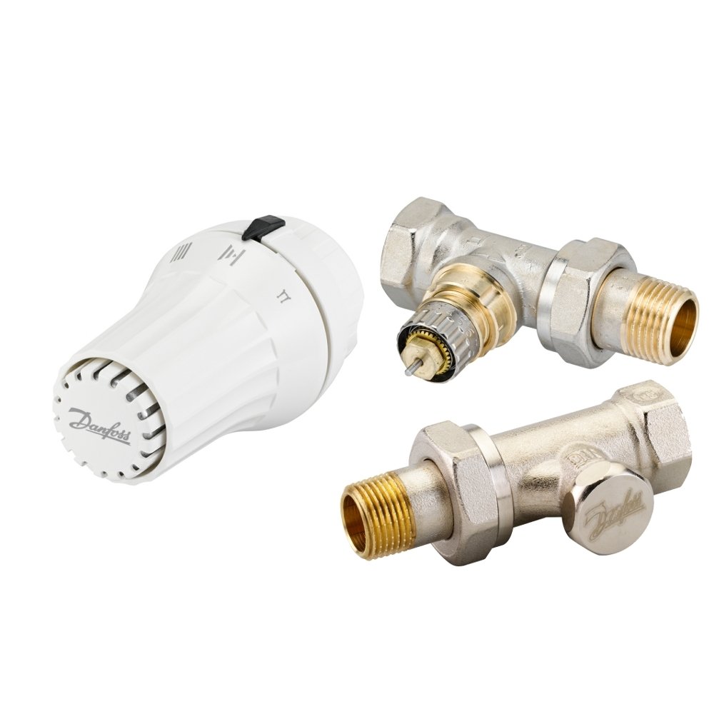 DANFOSS Комплект RAE+RAN+RLV-S 1/2'' прямой, 3эл. 013G5174