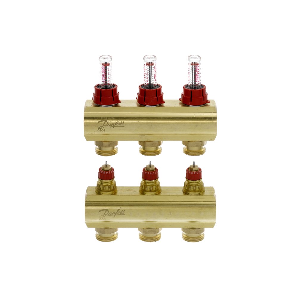 DANFOSS Распределитель 3+3 с ротаметрами 088U0523