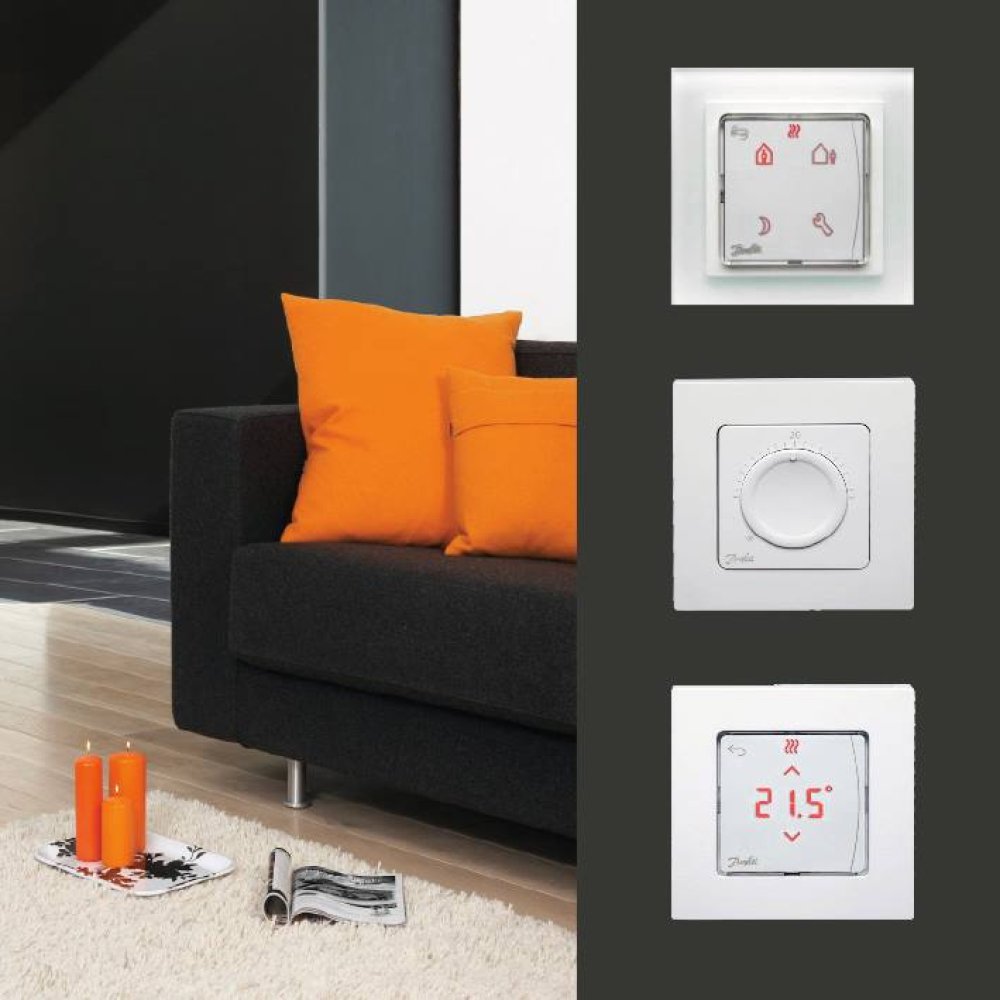 DANFOSS Автоматика Термостат комнатный Icon™ Display 230 V, встраиваемый 088U1010