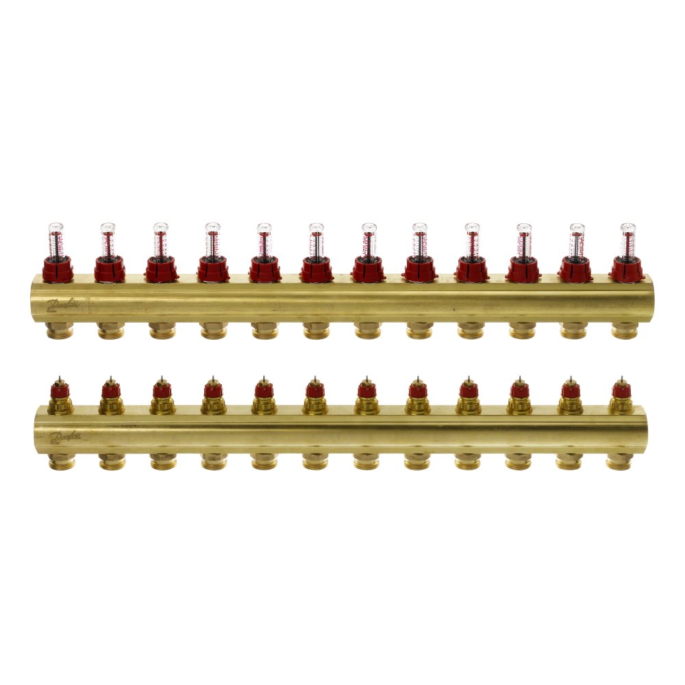 DANFOSS Распределитель 12+12 c ротаметрами 088U0532